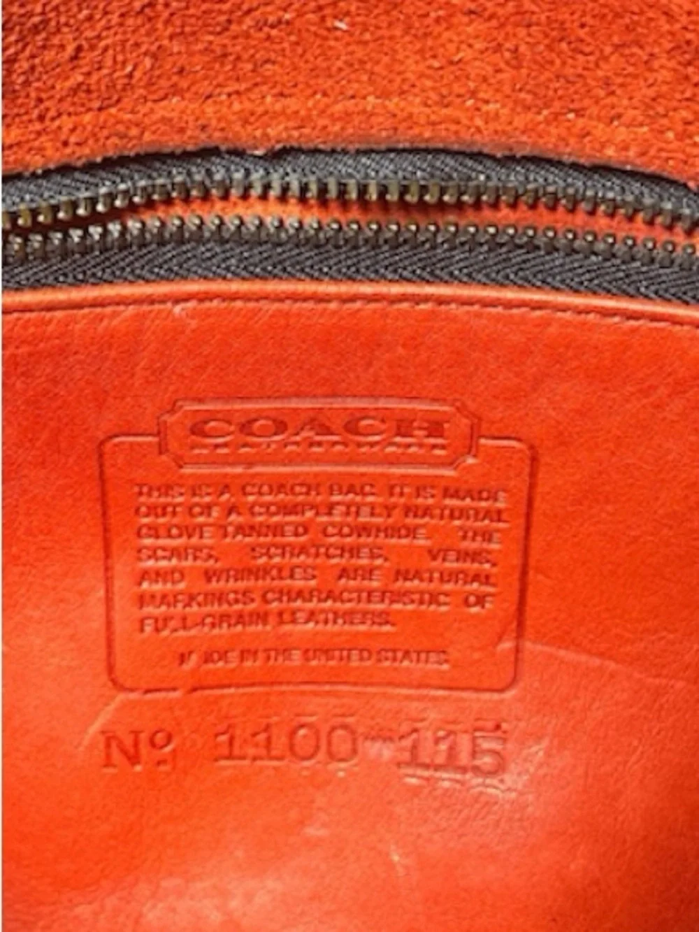 Vintage Coach Red Leather Shoulder Bag